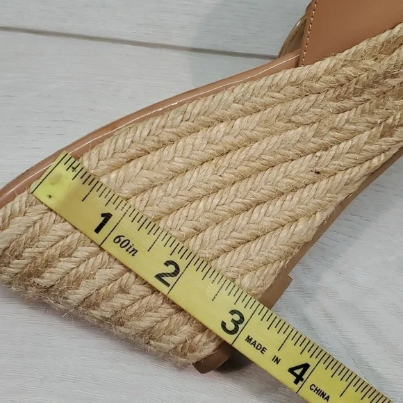 Valentino Garavani Womens Espadrille Wedge Leather Sandals shoes sz 40.5/10.5